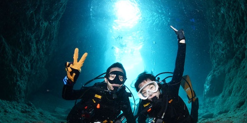 1 DIVE｜青之洞窟 持證潛水(FUN DIVE)｜船潛